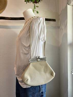James Culver Handcrafted Moulin Rouge Woven Genuine Leather Western Shoulder Bag